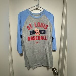 St Louis Baseball Three Quarter Sleeve T Shirt